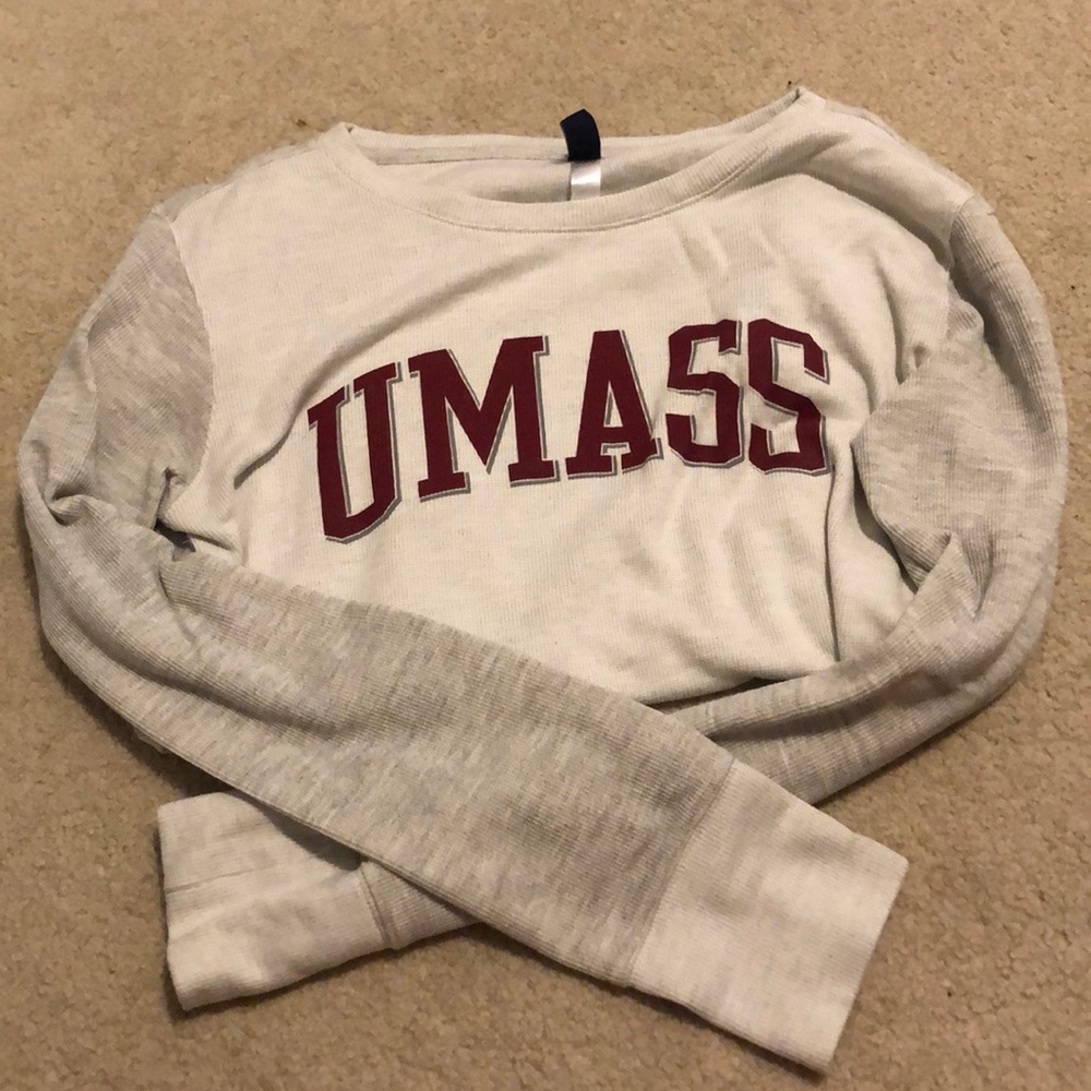 Waffle knit UMASS Amherst long sleeve